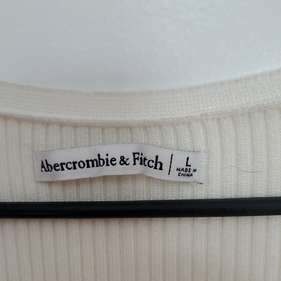 Abercrombie & Fitch Cream Ribbed Bodysuit - Picture 2 of 10